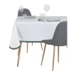 Nappe sucre d'orge 140x250cm polyester blanc < Gifi Outlet