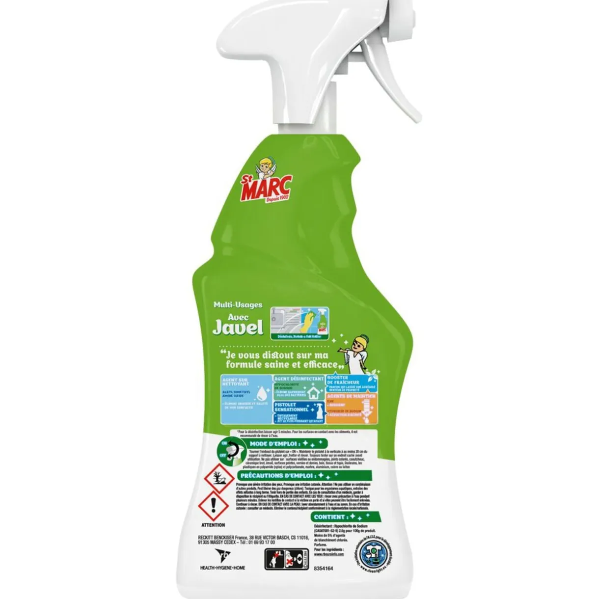 Nettoyant St Marc multi-usage pistolet javel 900 ml < Gifi Discount