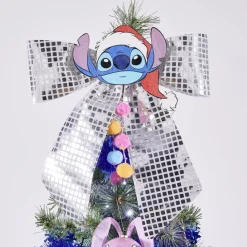 Noeud de Noël Stitch à suspendre effet miroir 40X40cm < Gifi New