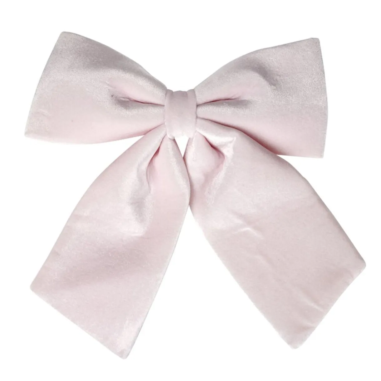 Noeud de Noël velours rose poudré grand modèle 40x40cm < Gifi Hot
