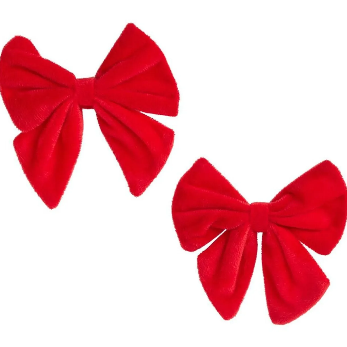 Noeud de Noël velours rouge x2 - 12xH13cm < Gifi Clearance