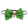 Noeud papillon Noël ajustable pailleté 8x12cm (2 modèles rouge ou vert) < Gifi Outlet