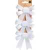 Noeud à suspendre pailleté blanc iridescent x3