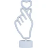 Néon LED à poser forme main avec coeur 17x23,5cm < Gifi Best