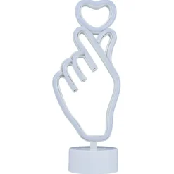 Néon LED à poser forme main avec coeur 17x23,5cm < Gifi Best