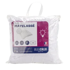 Oreiller carré ferme matelassé blanc 60x60xÉp10cm < Gifi Online