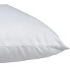 Oreiller carré polyester blanc