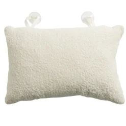 Oreiller de bain textile avec ventouses 33x24x10cm