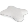 Oreiller ergonomique à mémoire de forme 51x36cm polyester blanc < Gifi New