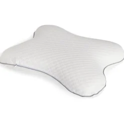 Oreiller ergonomique à mémoire de forme 51x36cm polyester blanc < Gifi New