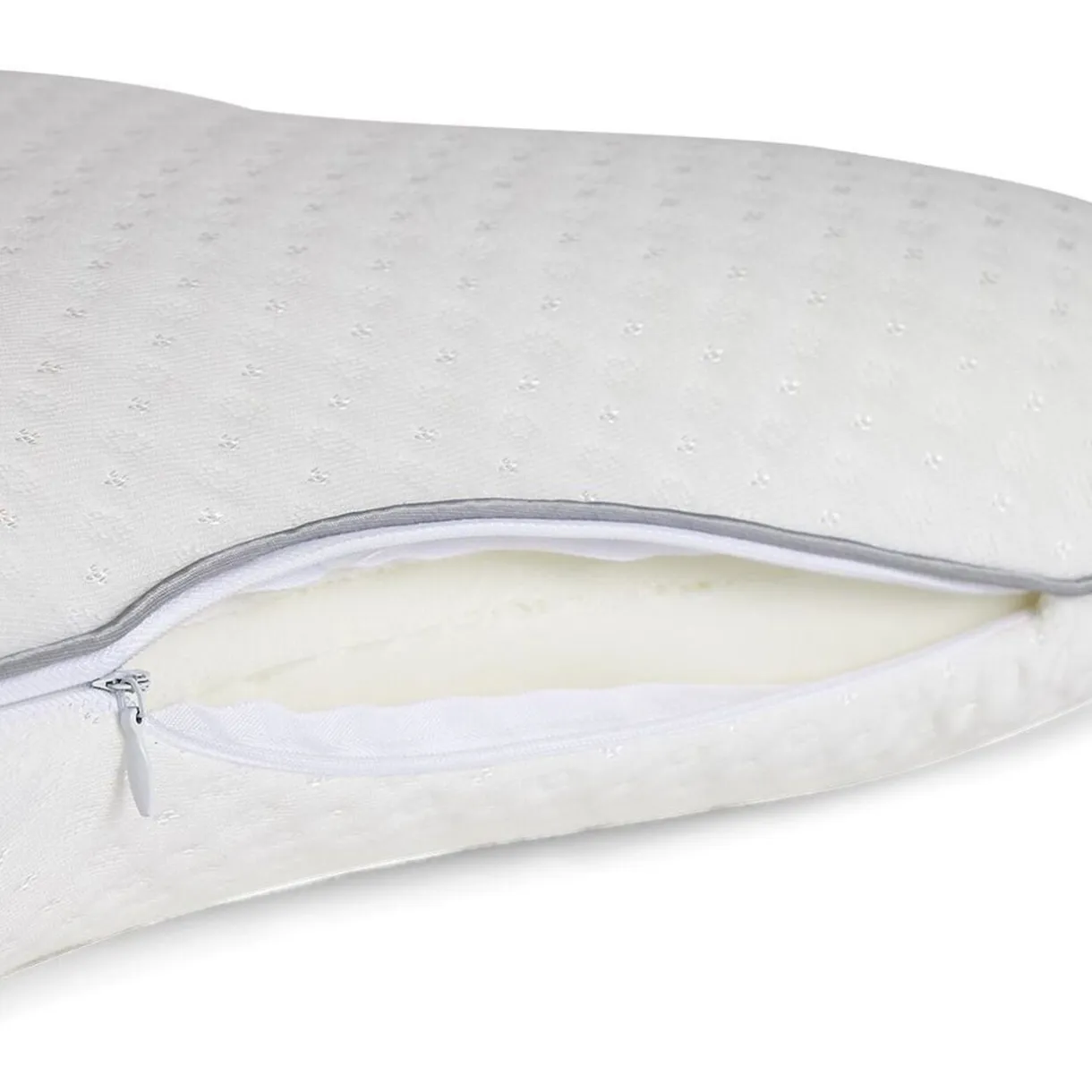 Oreiller ergonomique à mémoire de forme 51x36cm polyester blanc < Gifi New