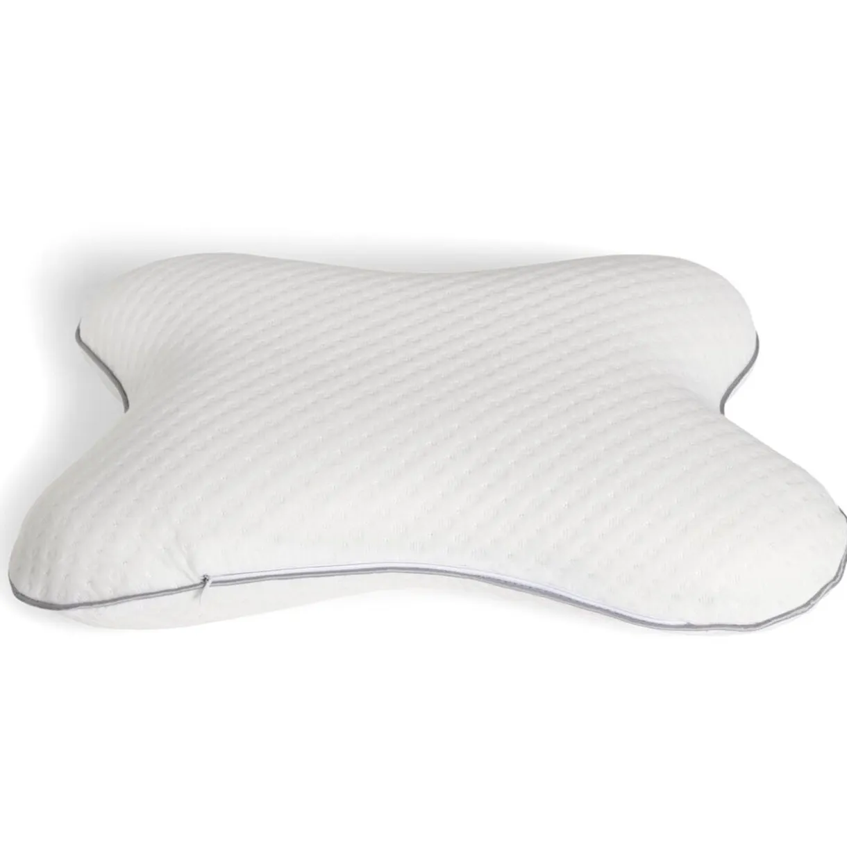 Oreiller ergonomique à mémoire de forme 51x36cm polyester blanc < Gifi New