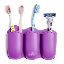 Organisateur 3 compartiments silicone violet < Gifi Discount