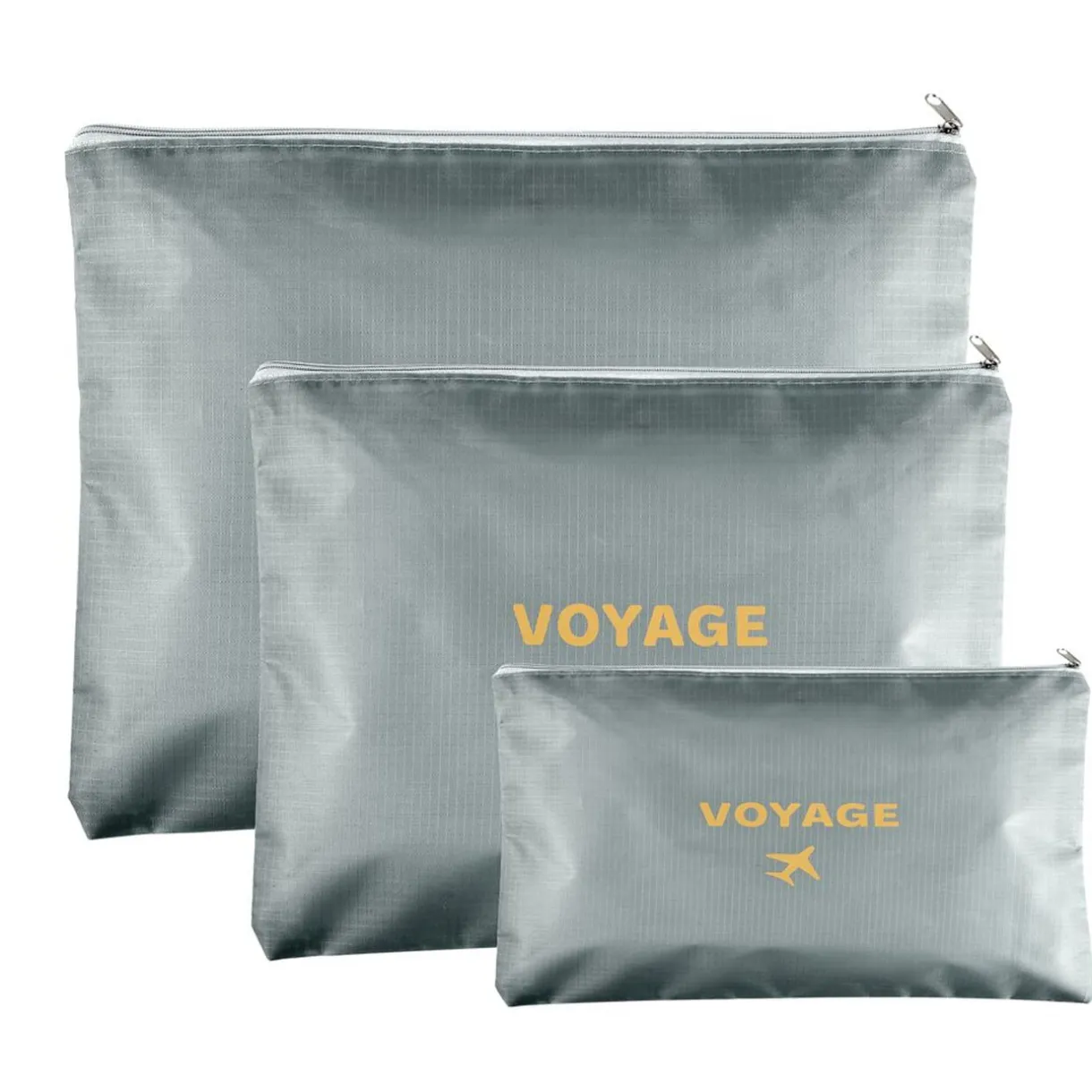 Organisateur de voyage x6 polyester gris < Gifi