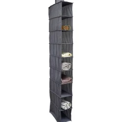 Organisateur de vêtements Gris - 9 niveaux - 32x15xH128 cm < Gifi Discount
