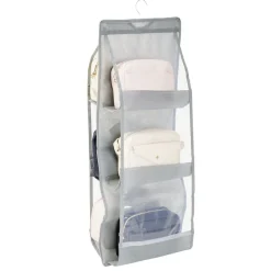 Organisateur sac de rangement suspendu 6 compartiments 36x85cm