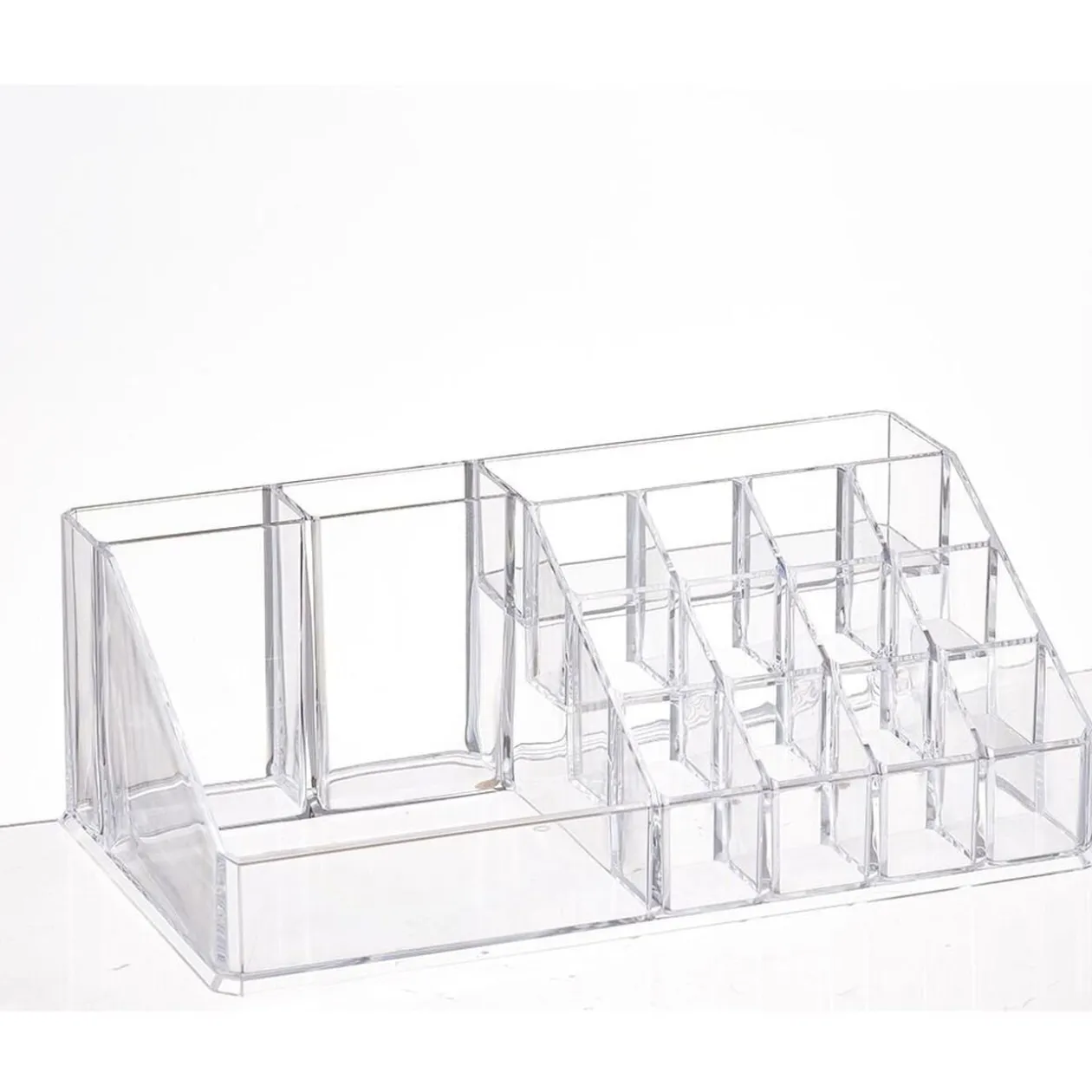 Organisateur transparent pour cosmétiques et pinceaux de maquillage