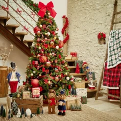 Ours Casse-Noisette Noël LED scène neige animé et musical 27x17xH70cm < Gifi Hot