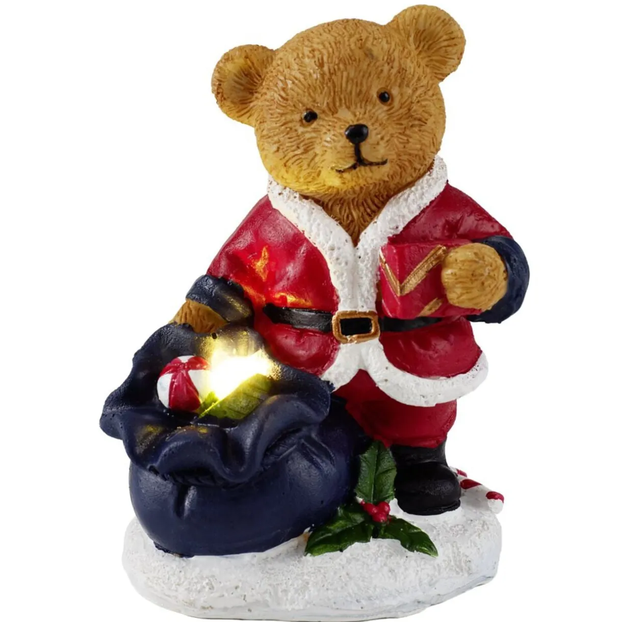 Ours décoratif Noël lumineux LED H10cm (2 modèles) < Gifi Clearance