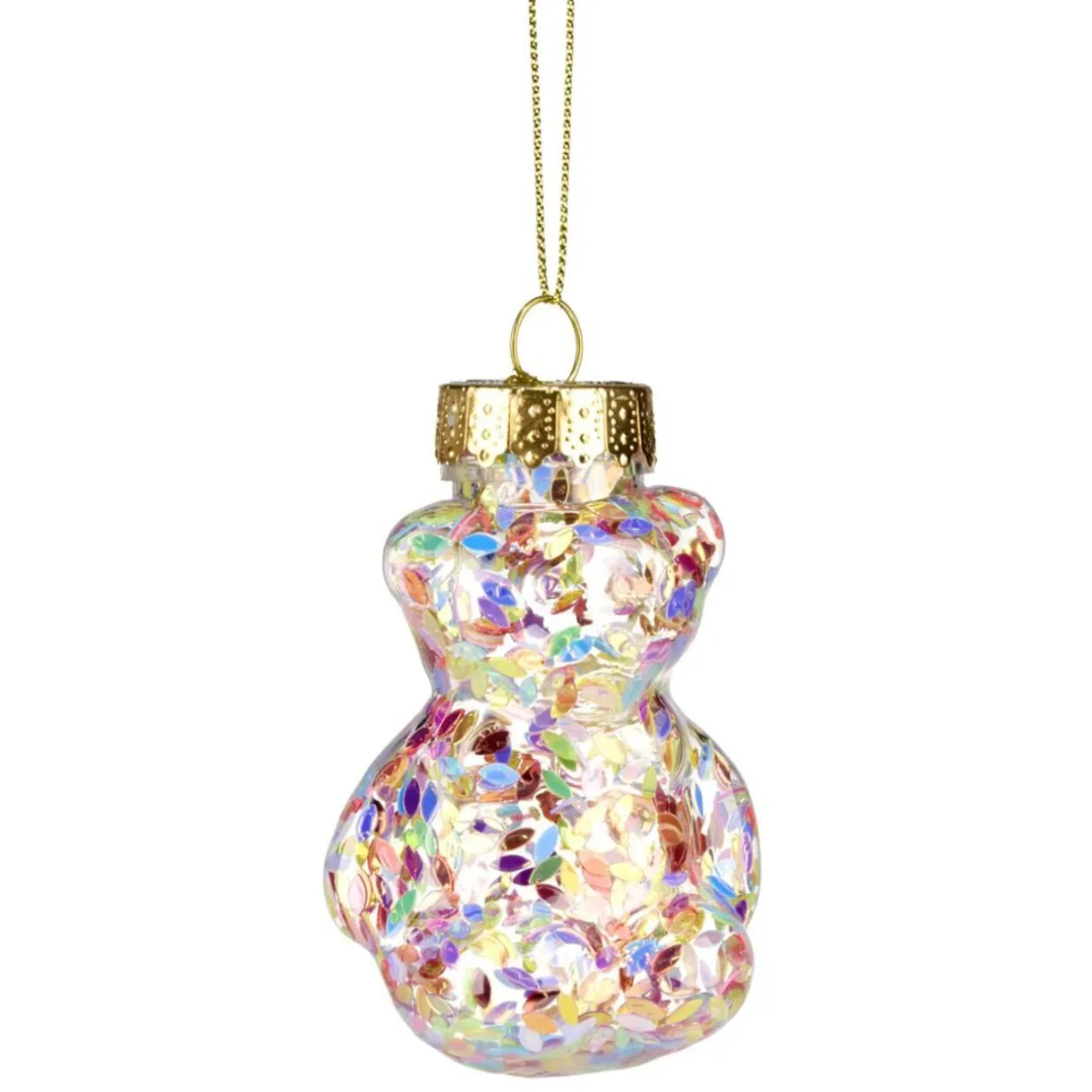 Ours de Noël à sequins à suspendre H6 cm (4 modèles) < Gifi Sale