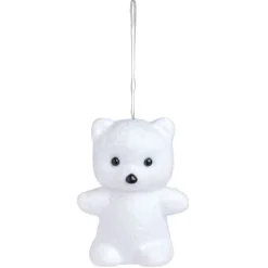 Ourson à poser blanc