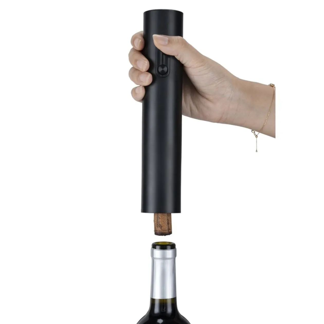 Ouvre bouteille électrique avec accessoires et support 14x7xH26cm