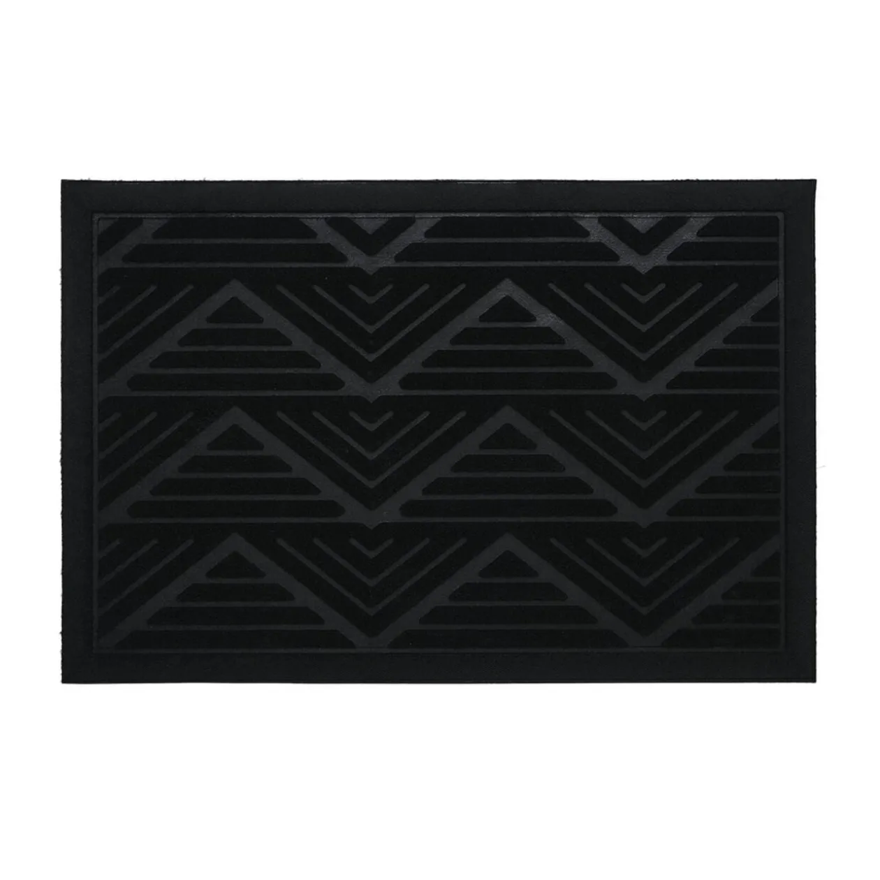 Paillasson extérieur antidérapant losange strié en relief 60x40cm