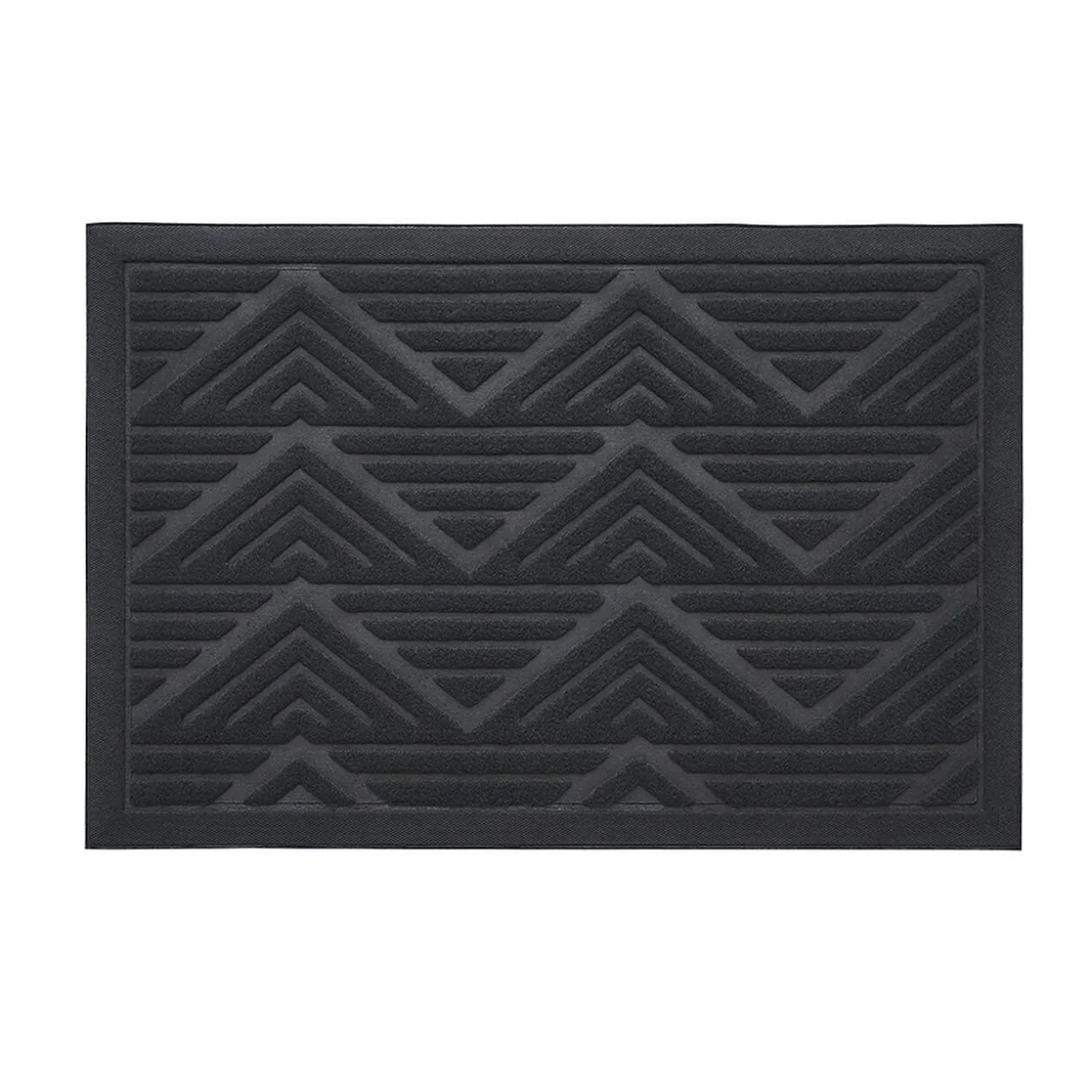 Paillasson extérieur antidérapant losange strié en relief 60x40cm
