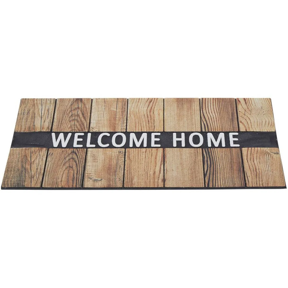 Paillasson grattant antidérapant Welcome Home effet bois 75x45 cm < Gifi Sale