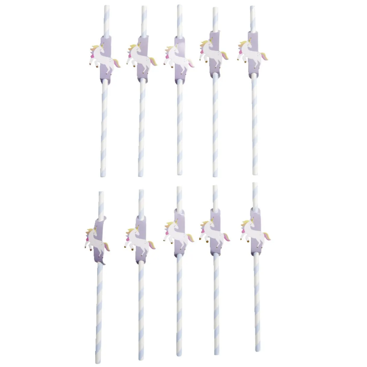 Paille décor fée licorne x10 < Gifi Best