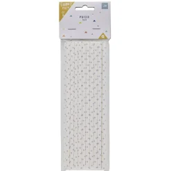 Paille en carton blanc x20
