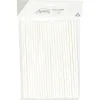 Paille en papier blanche x100