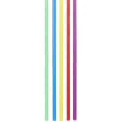Paille réutilisable x50 plastique multicolore L20cm < Gifi New