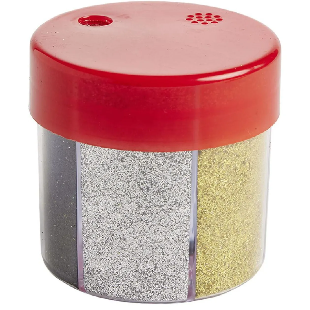 Paillette dans boîte carrousel 6 couleurs Ø6xH6,5cm