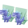 Paire de brassard vert avec dinosaure 3D bleu 22x25xH20cm < Gifi Discount