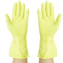 Paire de gant long en latex jaune Taille L < Gifi Sale