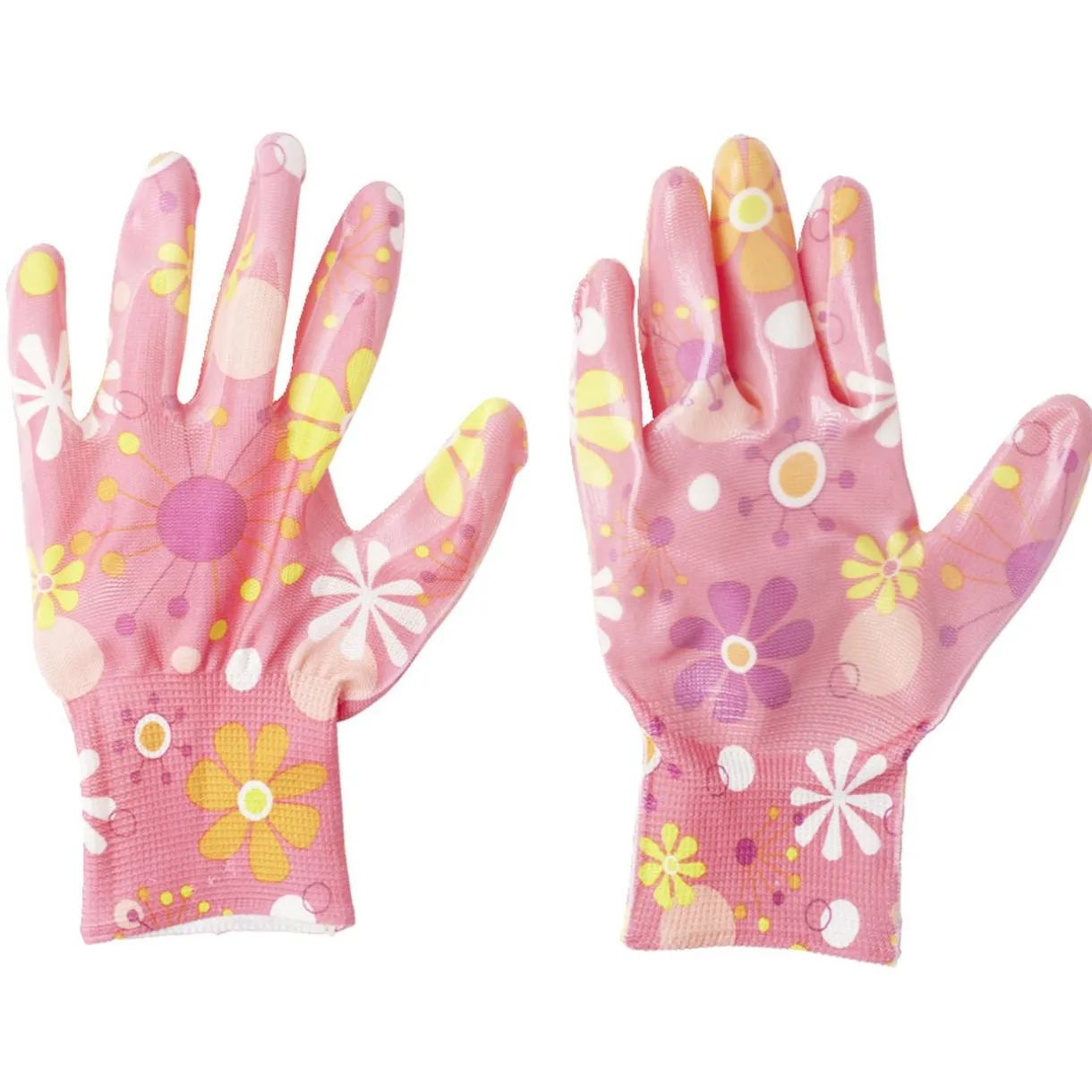 Paire de gants jardin motif floral 13x24cm (3 modèles) < Gifi Outlet
