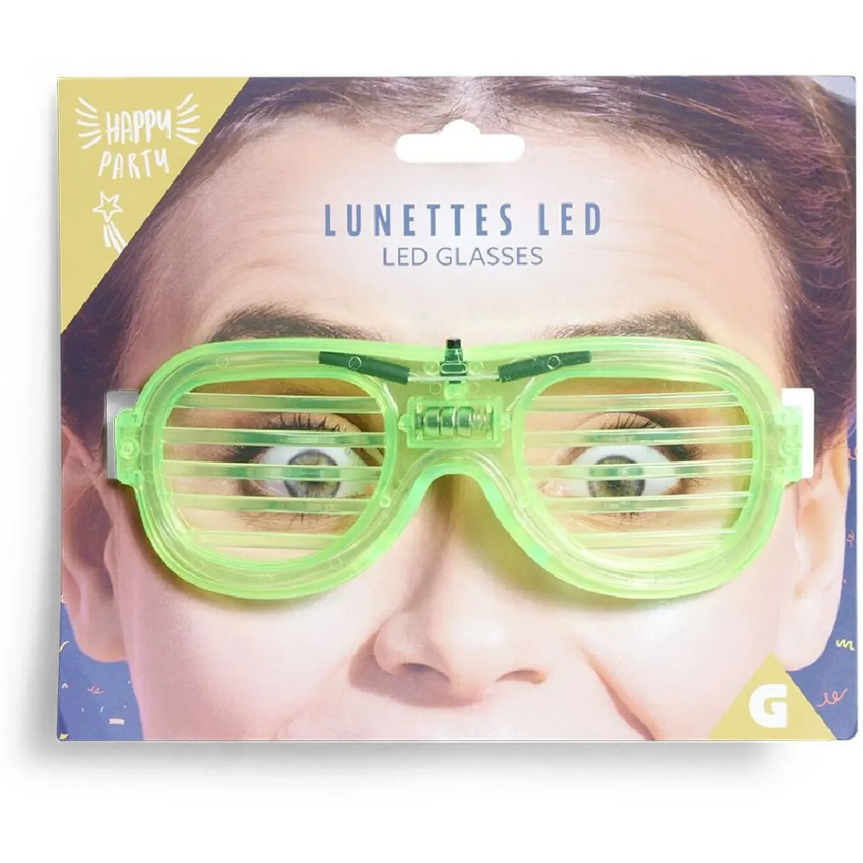 Paire de lunettes lumineuses à LED (4 modèles) < Gifi Outlet