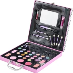 Palette maquillage enfant transportable avec anse et miroir 25xH25cm
