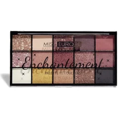 Palette 15 ombres à paupières enchantement Miss Europe N°02 marron < Gifi