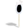 Pancarte bois et ardoise oeuf avec lapin de Pâques H60cm < Gifi