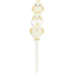 Pancarte en bois déco de Pâques à planter 3 poussins H90cm < Gifi New
