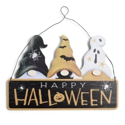 Pancarte en bois Happy Halloween à suspendre 37xH25cm < Gifi Sale
