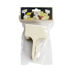 Pancarte en bois pour présentation plat ou aliment 10 pièces L6xH10cm < Gifi Outlet