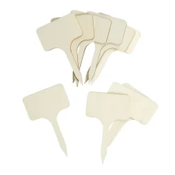 Pancarte en bois pour présentation plat ou aliment 10 pièces L6xH10cm < Gifi Outlet