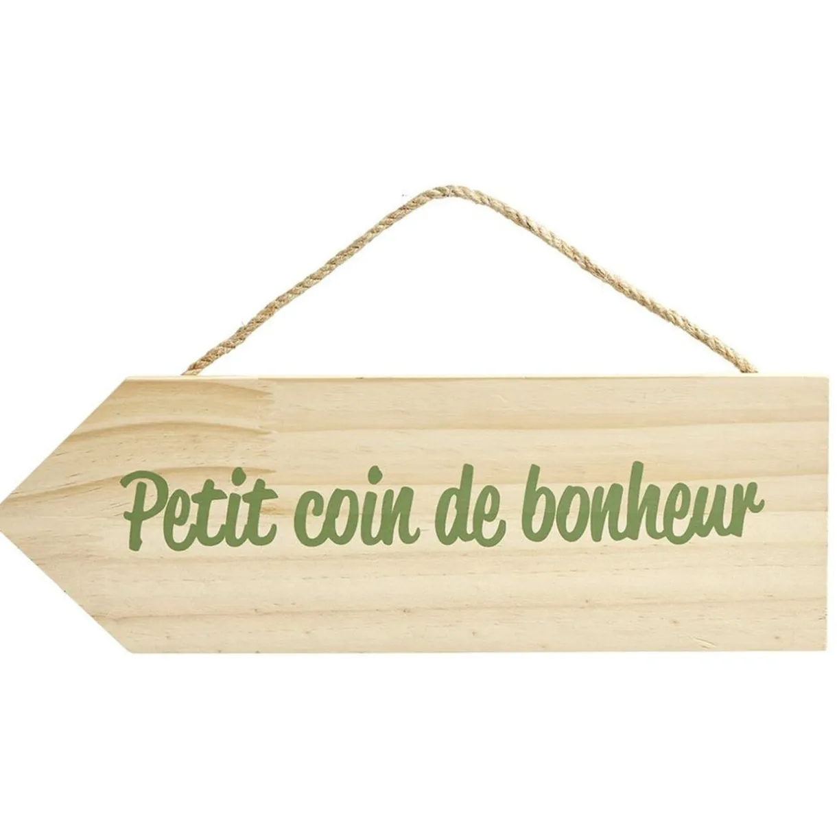 Pancarte en bois à suspendre avec message L30xH10cm < Gifi New