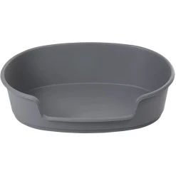 Panier chien plastique rigide gris 60x89cm
