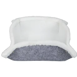 Panier couchage chat modulable gris et blanc 68x68cm