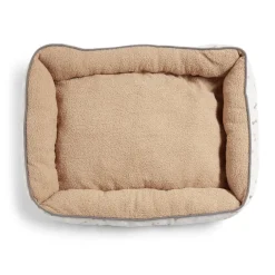 Panier couchage chien marron et motif os 55x75cm < Gifi New
