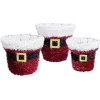 Panier décoration de Noël guirlande rouge 3 pièces Ø25xH22cm < Gifi Online